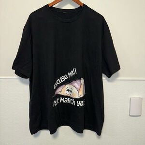 Women’s Maternity Graphic T-Shirt Size 2XL?measurements in Pics Baby March Black